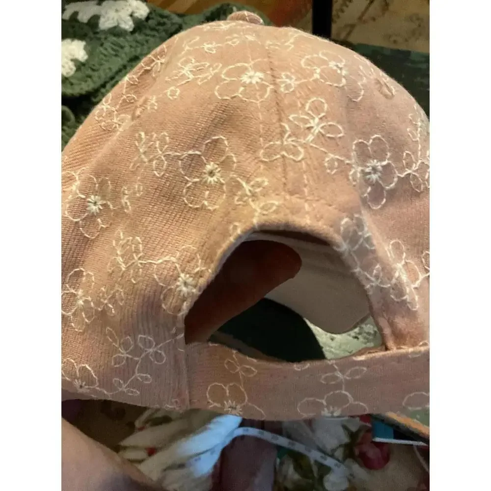 We Care Floral Embroidered Cap - Light Pink - Picture 8 of 8